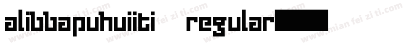 alibbapuhuiiti regular字体转换